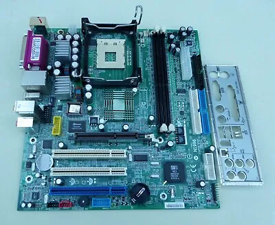 Medion Md5000 Socket 478 Motherboard & Backplate – Spares Or Repair • £7