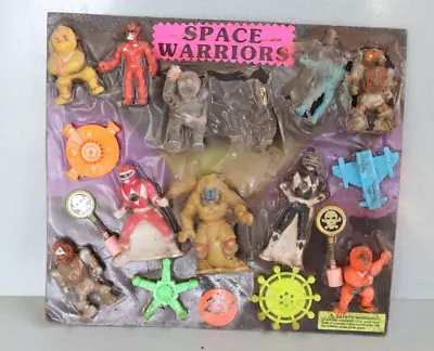 Vintage Coin Op Gumball Display Card TOY PRIZE SPACE WARRIORS Astronaut CHARM • $13