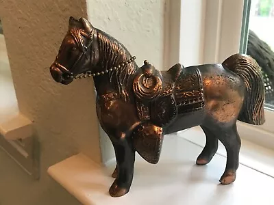 $15 • Buy Vintage Copper Plated Horse Carnival Prize - 6  Tall