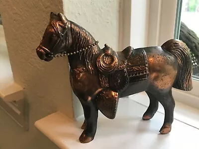 Vintage Copper Plated Horse Carnival Prize - 6  Tall • $15