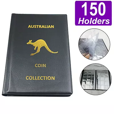 150 Pockets Coin Album Collection Book Commemorative Coin Holder Display Folders • $23.99