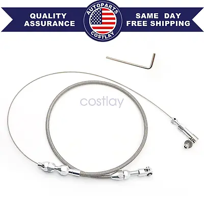 Universal 24  Stainless Steel Throttle Cable Braided For Ford GM Mustang USA • $15.57