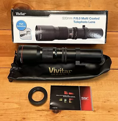 Vivitar Series 1 500mm F/8.0 Lens (V-500-PRE) • $38.21