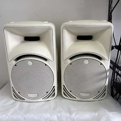 Pair Of Mackie C300z 600W 12 Inch Passive Speaker~2-Way Used White Brackets $15 • $410