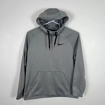 Nike Therma Dri-Fit Grey Pullover Hoodie Jumper Sweatshirt Men's XL Extra Large • $39.99