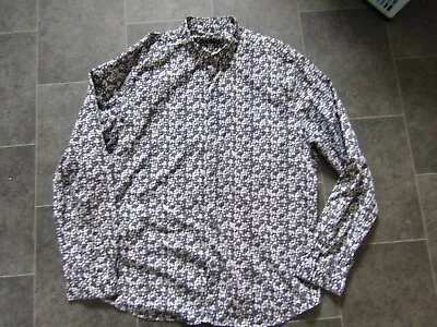 M&S Autograph Shirt 2XL XXL Luxury Fabric  Blackcurrant  White Black Grey Wine • £12.99