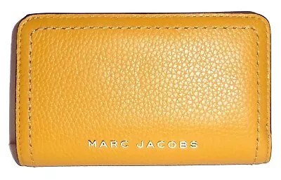 MARC JACOBS Golden Spice Leather Leather Bifold Zip Wallet  NWT • $80