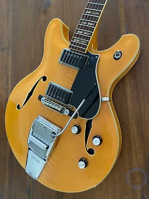 Yamaha Hollow Body 1968 RARE Flamed Maple Hard Case SA-50B • $1750