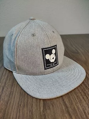 Mickey Mouse Snapback Hat Cap Est 1928 Gray Denim Walt Disney • $24.99