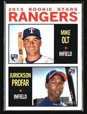 Mike Olt/Jurickson Profar 2013 Topps Heritage RC Baseball Card • $1.89