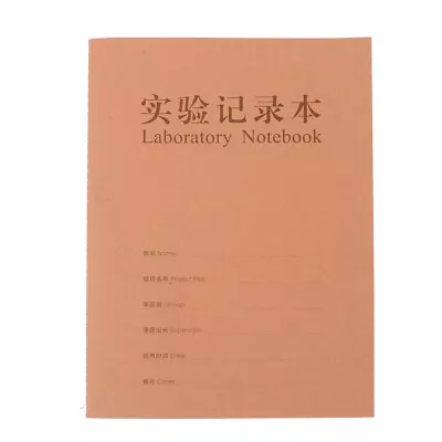Classic Lined Kraft Paper Lab Notebook - Chemistry Research Study Writing Pad-SH • £12.25