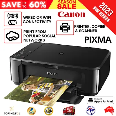 $109.92 • Buy Canon Pixma Home MG3660 Inkjet Printer All In One Wireless Wifi Scanner Copier
