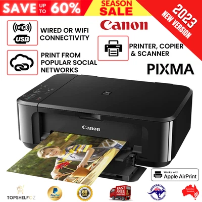 $109.92 • Buy Canon Pixma Home MG3660 Inkjet Printer All In One Wireless Wifi Scanner Copier