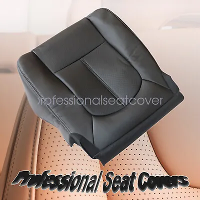 Driver Bottom Perforated Leather Seat Cover Blk For Ford F250 F350 Lariat 11-16 • $25.69
