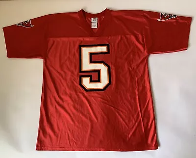 NFL Tampa Bay Buccaneers Josh Freeman Jersey #5 Men Large Red Short Sleeve Team • $19.98