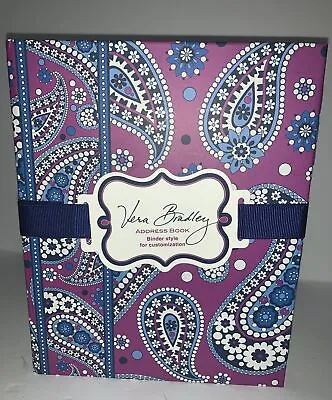 New Vera Bradley Retired Boysenberry Pattern Address Book • $17.99