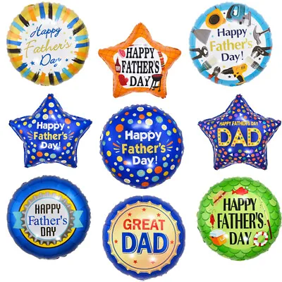 Happy Father’s Day Great Dad Foil Helium Balloon Happy Birthday Party Decor UK • $2.48