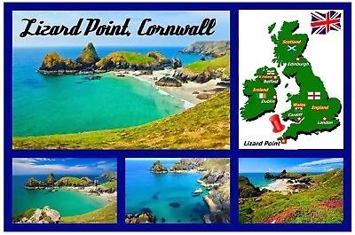 £2.49 • Buy Lizard Point, Cornwall - Souvenir Novelty Fridge Magnet - Sights / Flag / Gifts