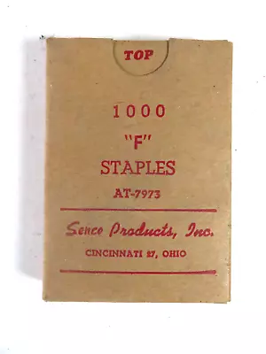 Vintage SENCO COPPER 1000  F  STAPLES AT-7973 1950s • $9.99