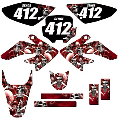 2004-2010 CRF 100 JESTER Red Senge Graphics Kit Compatible With Honda • $119.99