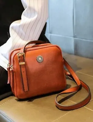 Women's Vintage Style Shoulder Bag Simple Square Adjustable Crossbody Bag Brown • $18.99