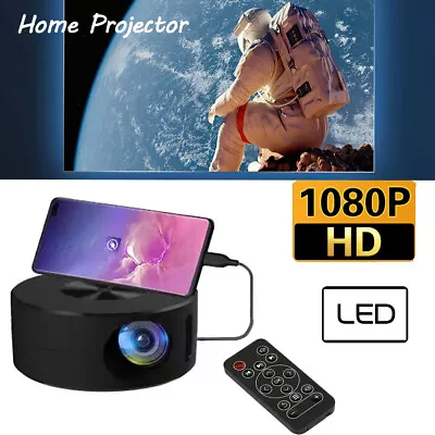 Portable Mini Projector 1080p LED Wired Home Theater Cinema For Android IPhone • $37.99