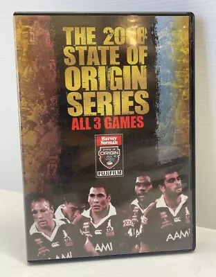 Harvey Norman Rugby League DVD 2008 State Of Origin Series 3 Games Sport Tracked • $14.99