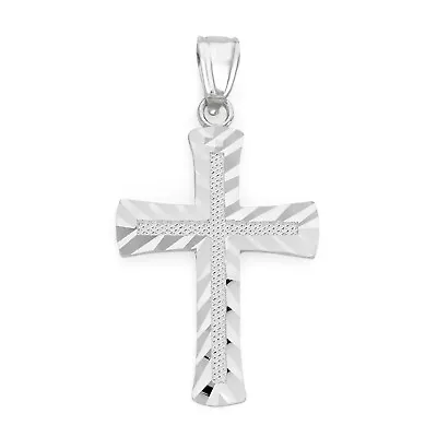 925 Sterling Silver Cross Pendant Crucifix Pendant Religious Jewelry • $46.65