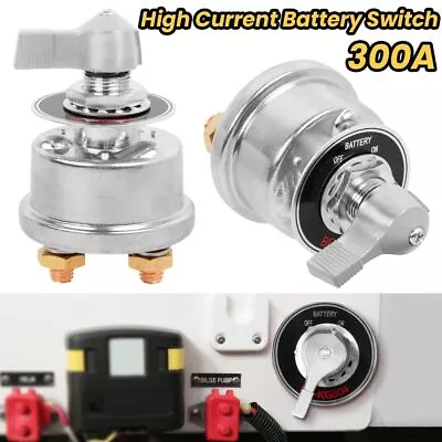 300A12V High Current Master Battery Disconnect Switch Heavy Duty Power Cut-Off • $21