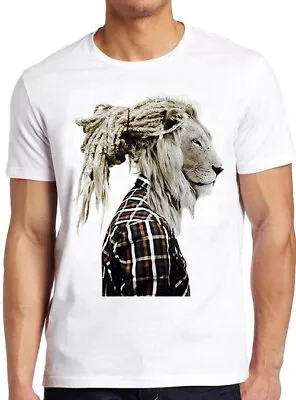 Lion Rasta Hair Jamaican Funny Art Cool Gift Tee T Shirt M1214 • £6.35