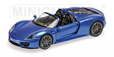 Minichamps 410062130 1/43 PORSCHE 918 SPYDER FINAL 2013 BLUE METALLIC LIMITED • $98.01