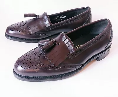 Vintage Dexter Redford Burgundy Wingtip Dress Shoes Oxford Men's 8 1/2 USA • $43.90