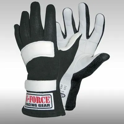 G-Force Racing Gear 4101SMLBK G5 Gloves (Black) - Small • $70.69