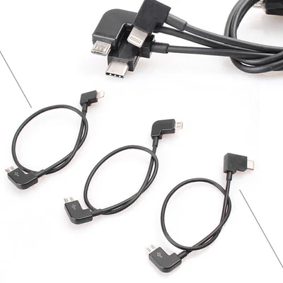 $11.89 • Buy 30cm 90° IOS Micro Type C USB Cable OTG For DJI Spark Mavic Pro IPhone Android
