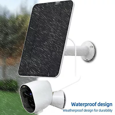 $47.29 • Buy Solar Panel For Nest Camera Surveillance Cam Battery Charger Power Supply 4W 5V