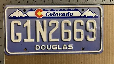 1998 Colorado License Plate G1N 2669 Douglas Designer Denim 14047 • $7.93