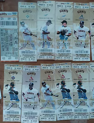 SAN FRANCISCO GIANTS OPENING SEASON TICKETS AT PAC BELL PARK 2000 Barry Bonds • $25.99