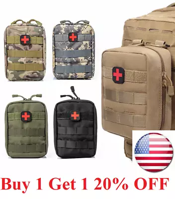 Tactical First Aid Kit Survival Molle Military EMT Medical Pouch Empty Bag • $9.95