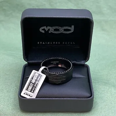 NEW GENUINE HARLEY DAVIDSON MOD HSR0052 SZ 12 Black On Black B&S RING • $83.93