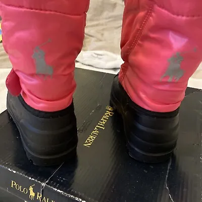 Ralph Lauren Girls Snow Boots Size UK 8.5 /Eur 25.5 • £22