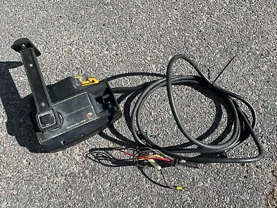 Mercury Quicksilver Outboard Control Box Assembly 1980s W/Key & 12-foot Harness • $165