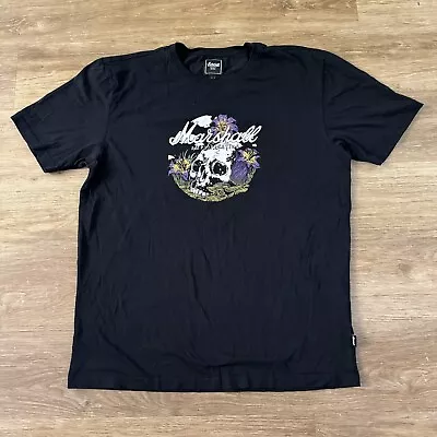 Marshall Amplification Sz Large Shirt Black Short Sleeve Skull Graphic Amps • $24.99