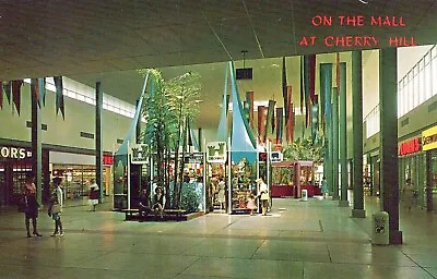 Cherry Hill New Jersey Market Court Kiosks Shopping Center Mall Postcard • $3.14