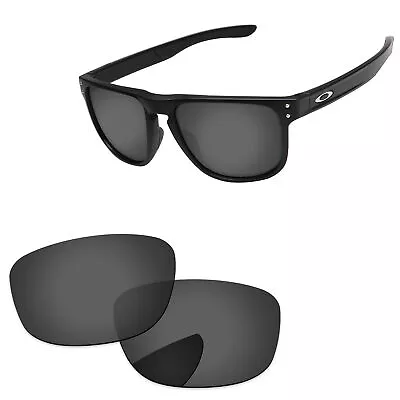 PapaViva Black Grey Polarized Replacement Lenses For-Oakley Holbrook R OO9377 • £14.87