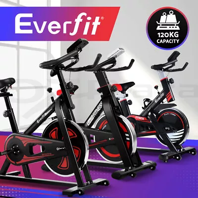 Everfit Spin Bike Exercise Bike Flywheel Cycling Fitness Indoor Home Gym • $209.95