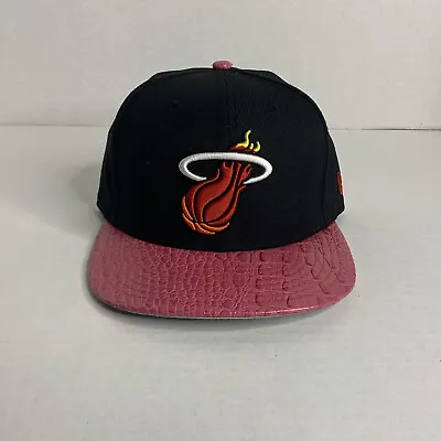 Miami Heat New Era 5950 NBA Hardwood Classics Snakeskin South Beach Hat 7 1/4 • $25