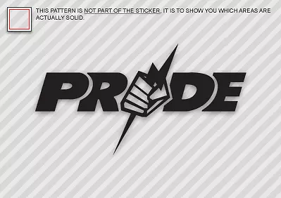 PRIDE Die Cut Decal Sticker Pride MMA UFC • $5.44