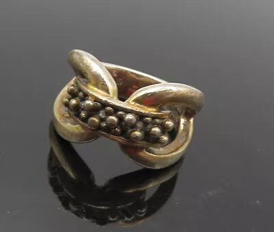 MICHAEL DAWKINS 925 Sterling Silver - Vintage Open Design Band Ring Sz 5- RG9535 • $59.93