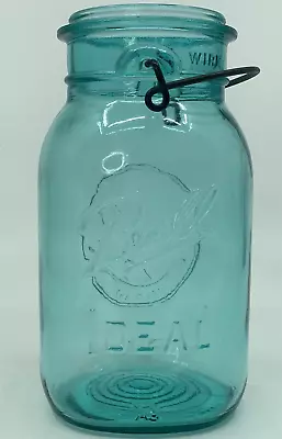 Vintage 1975/1976 Blue Ball Ideal Caning Jar Bicentennial Eagle W/ Wire No Lid • $15