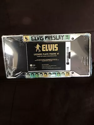 Official ELVIS PRESLEY COLOR Metal License Plate Frame.Rock N’ Roll Music Legend • $22.50